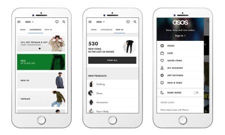 ASOS eCommerce app design analysis showing user interface-couponsscout.com