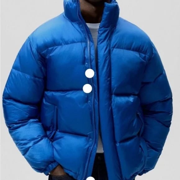 Zara men's puffer jacket - affordable trend-driven streetwear alternative