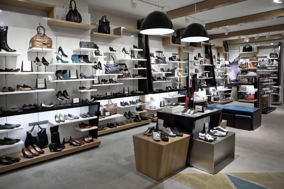 Aldo shoe store interior showcasing footwear collection