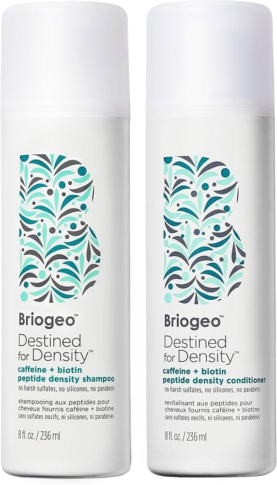 Briogeo Destined for Density Caffeine and Biotin hair care products