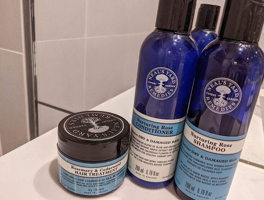 Neal's Yard Remedies organic natural hair treatment products - the ethical gold standard alternative to Aveda