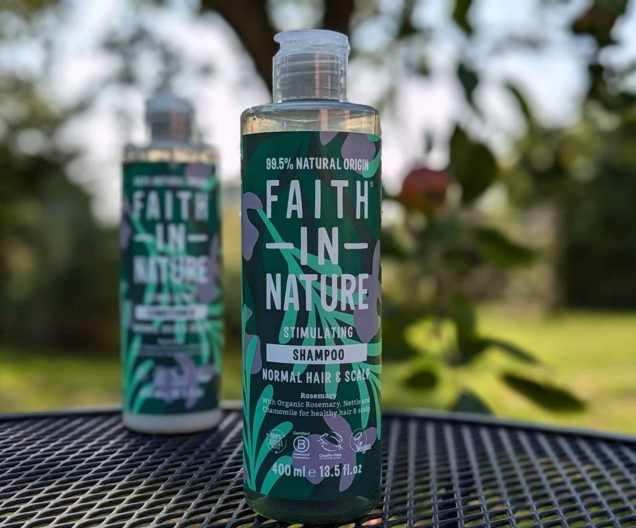 Faith in Nature natural vegan shampoo products - a budget-friendly ethical alternative to Aveda UK