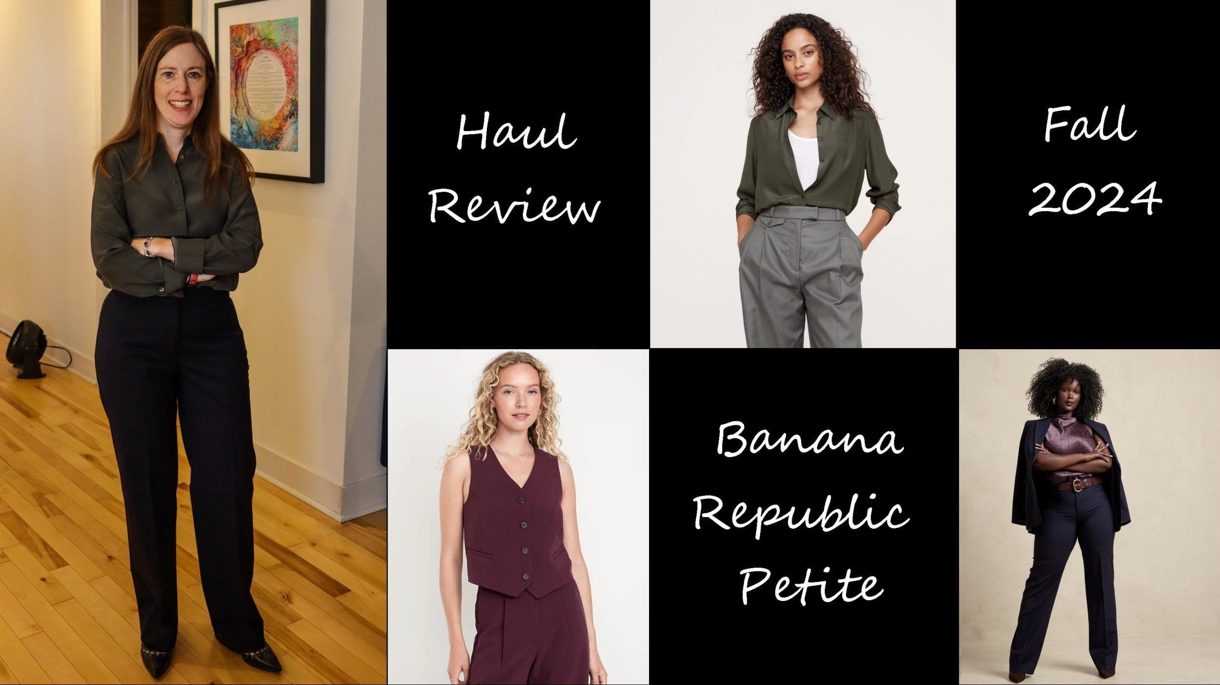 Banana Republic Canada Fall 2024 collection haul and review featuring petite sizing