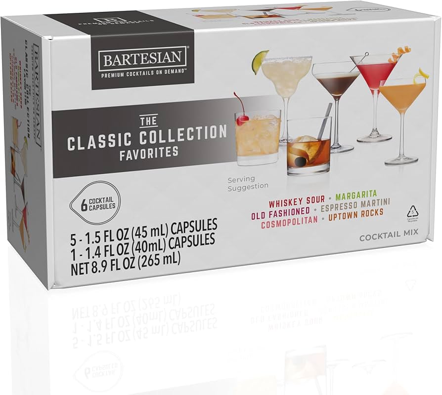 Bartesian Classic Collection Cocktail Capsules Variety Pack