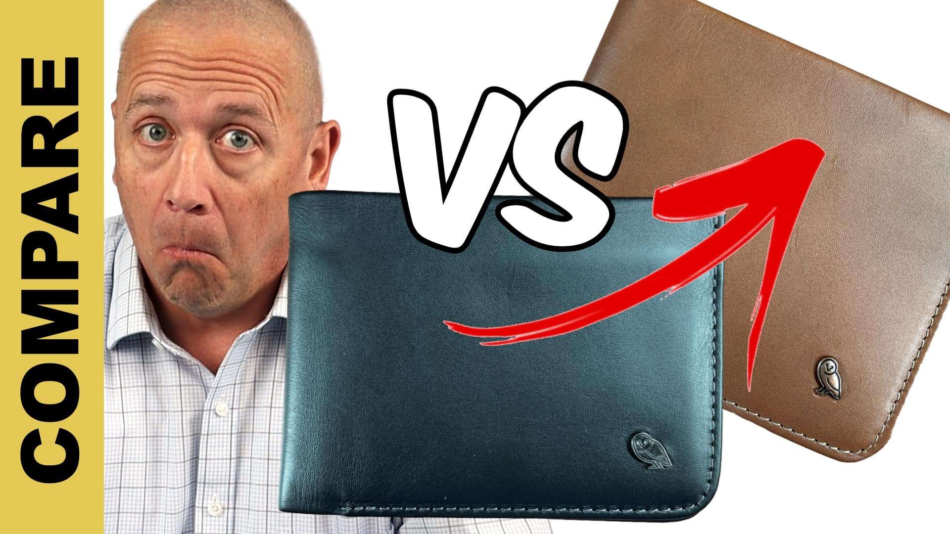 Bellroy Hide and Seek wallet showing long-term wear and patina development