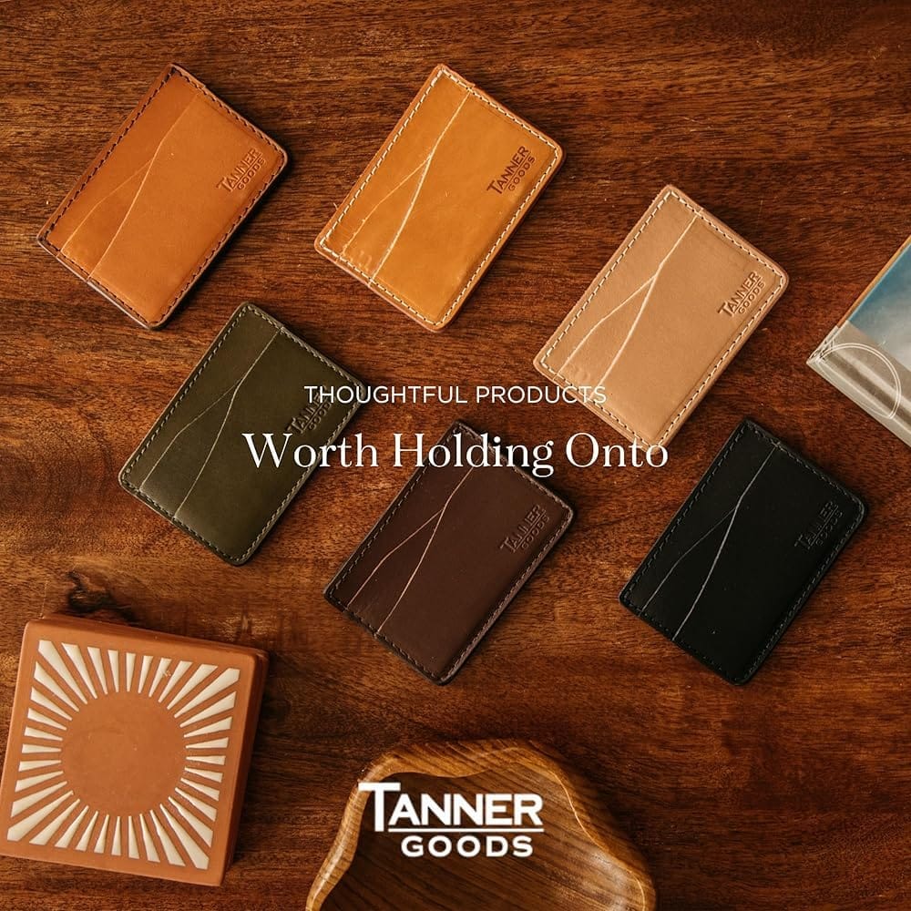 Tanner Goods Journeyman wallet crafted from full-grain leather