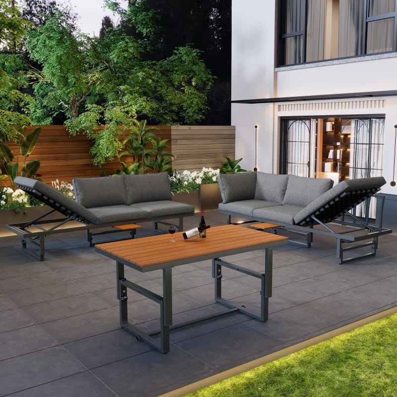 Aosom UK outdoor garden furniture set