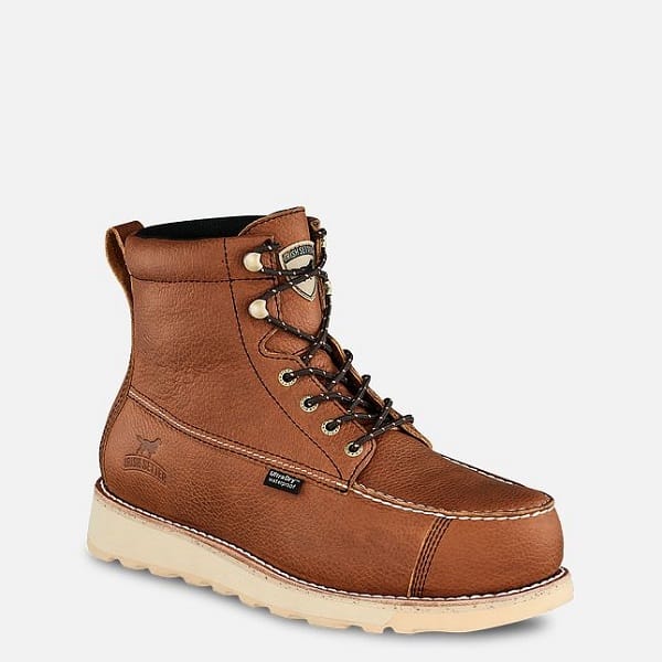 Irish Setter safety toe work boots with leather construction