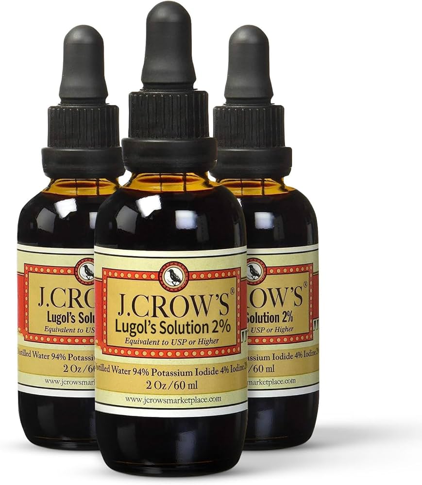 J. Crow's Lugol's iodine bottle product image.