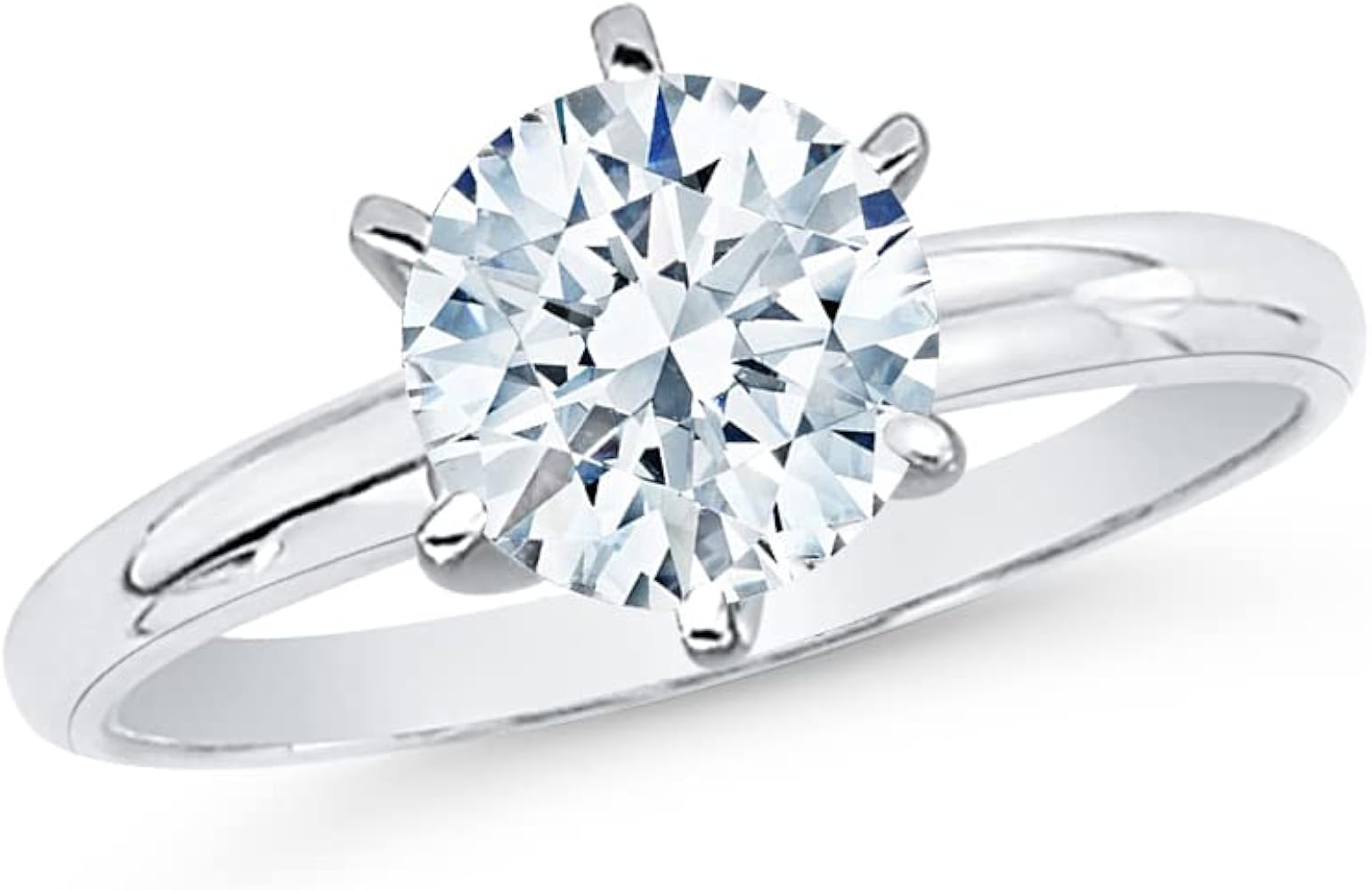 GIA Certified 1 carat diamond engagement ring for comparison