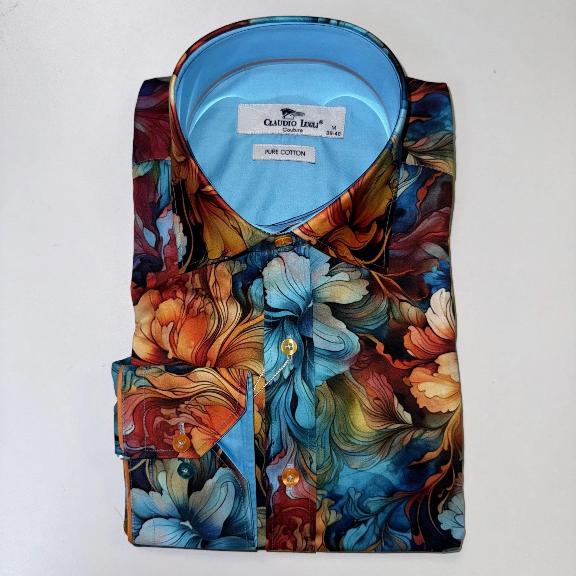 Claudio Lugli printed shirts collection showcasing bold and unique designs