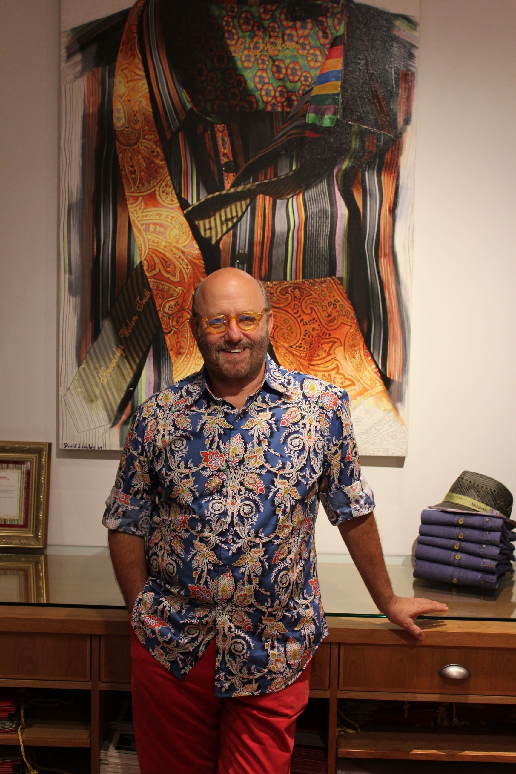 Robert Graham designer shirt with intricate embroidery and premium craftsmanship details