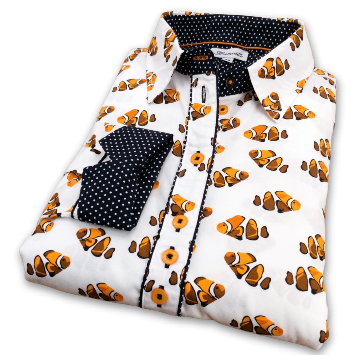 Claudio Lugli shirt showcasing detailed digital print design and bold narrative patterns