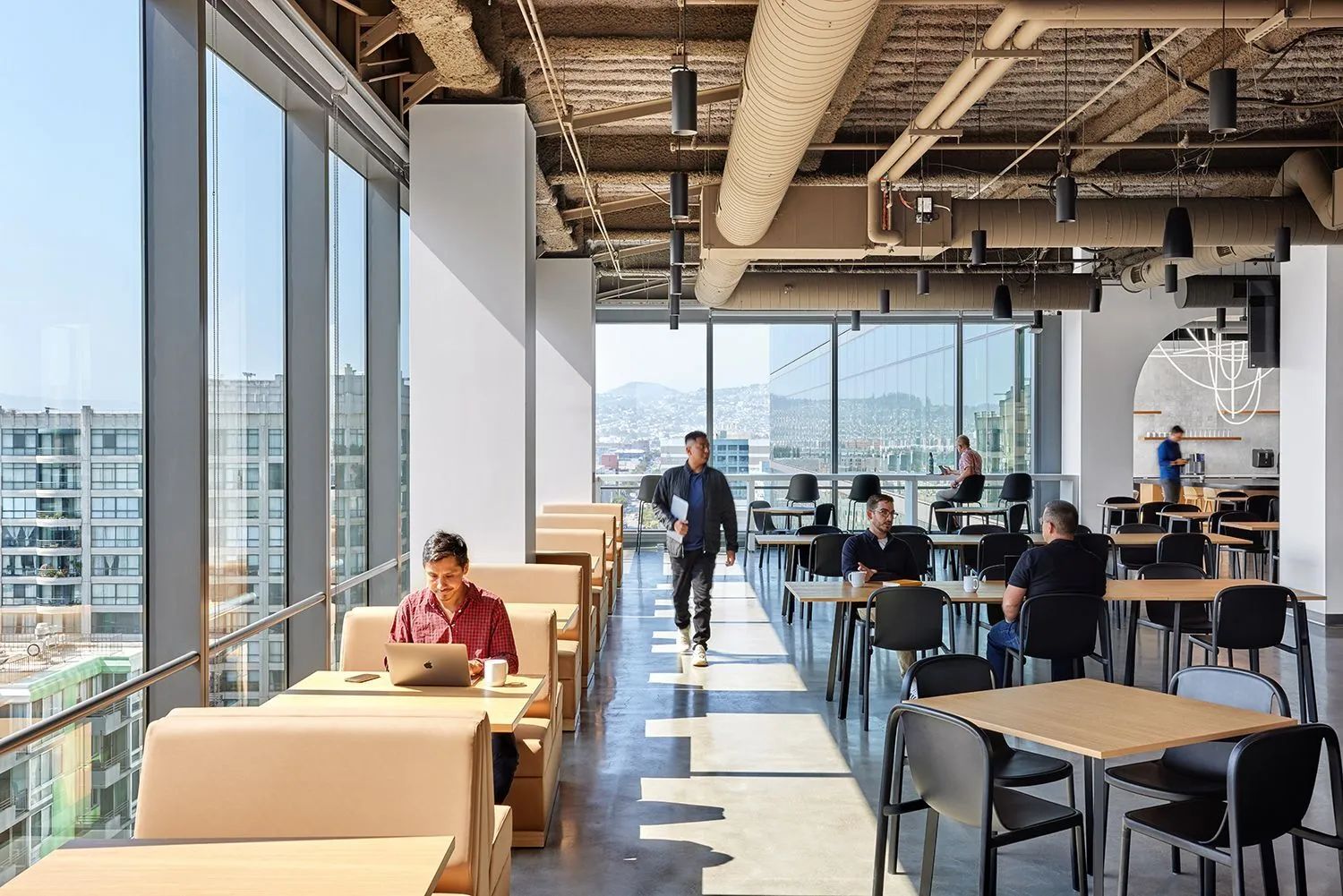 Modern office coffee solution setup with premium brewing equipment for workplace productivity