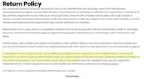 Return and refund policy considerations for ecommerce furniture purchases