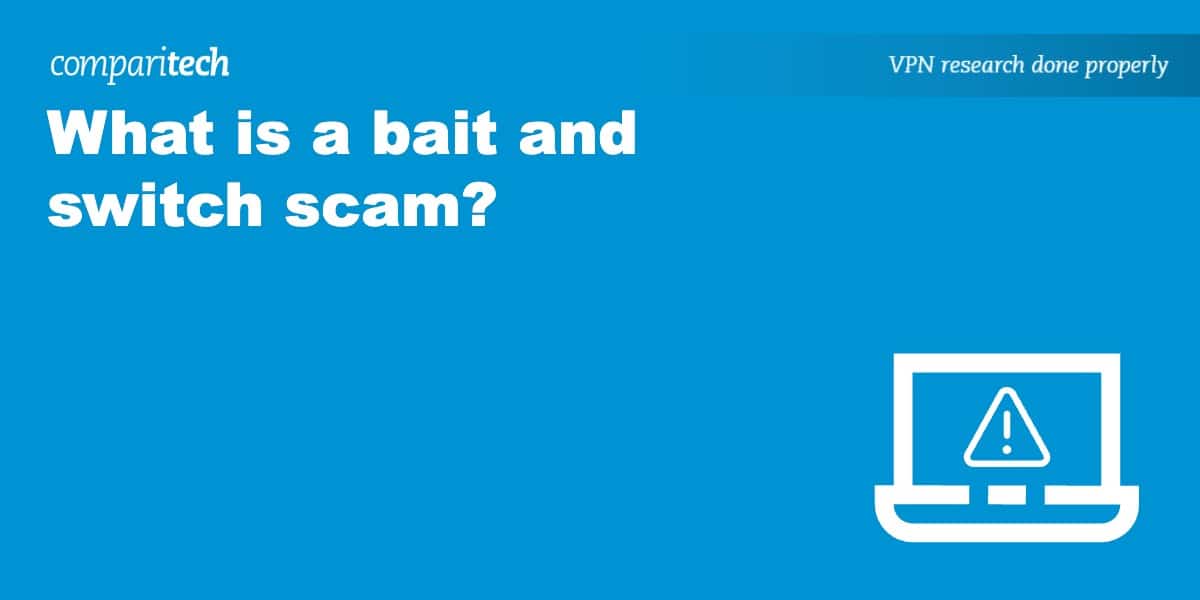 Illustration of bait and switch scam tactics commonly used by online retailers