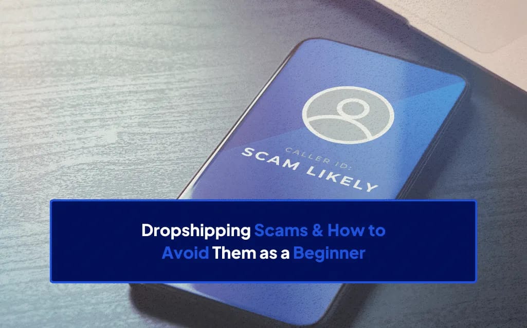 Illustration showing how dropshipping scam networks operate with multiple storefronts