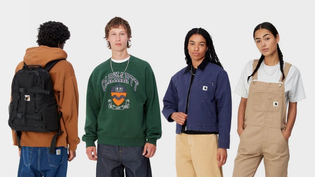 Carhartt workwear collection showcasing durable jackets and outerwear known for extreme longevity