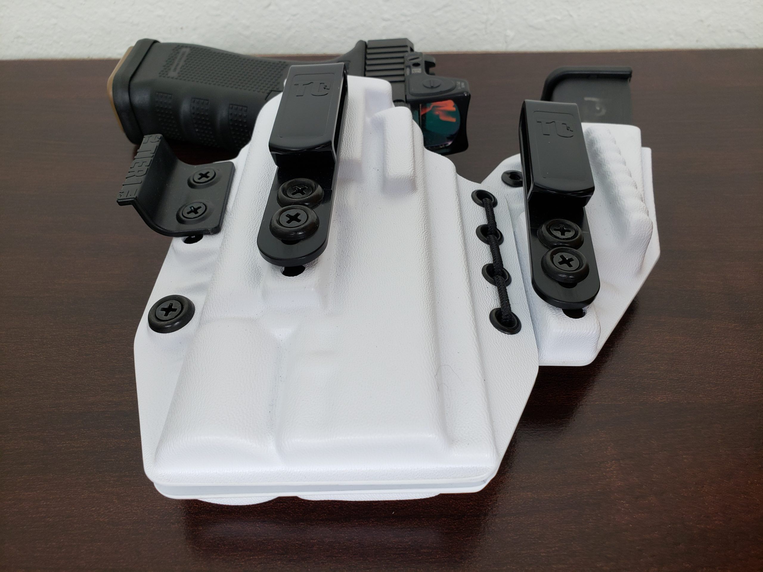 Tier 1 Concealed Axis Elite holster review photo showing AIWB setup