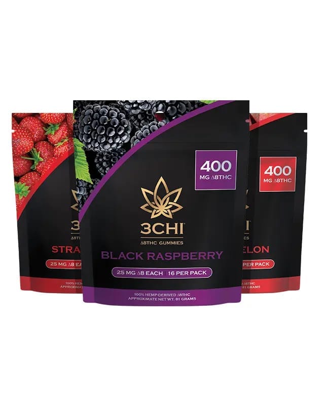 3Chi Delta 8 THC Gummies product packaging