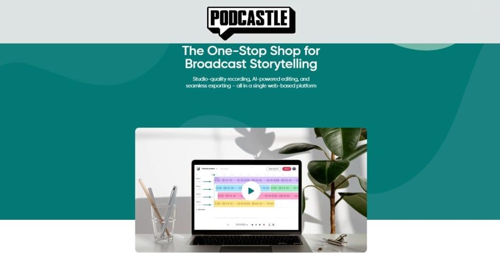 Podcastle AI podcast creation platform interface