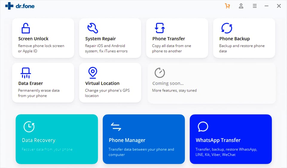 Wondershare Dr. Fone software review and interface overview