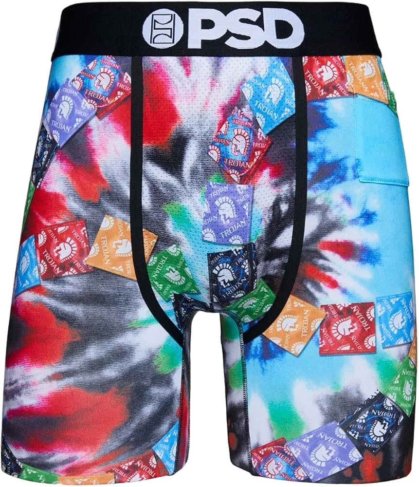 PSD Men's Boxer Briefs showcasing graphic design style comparable to Ethika