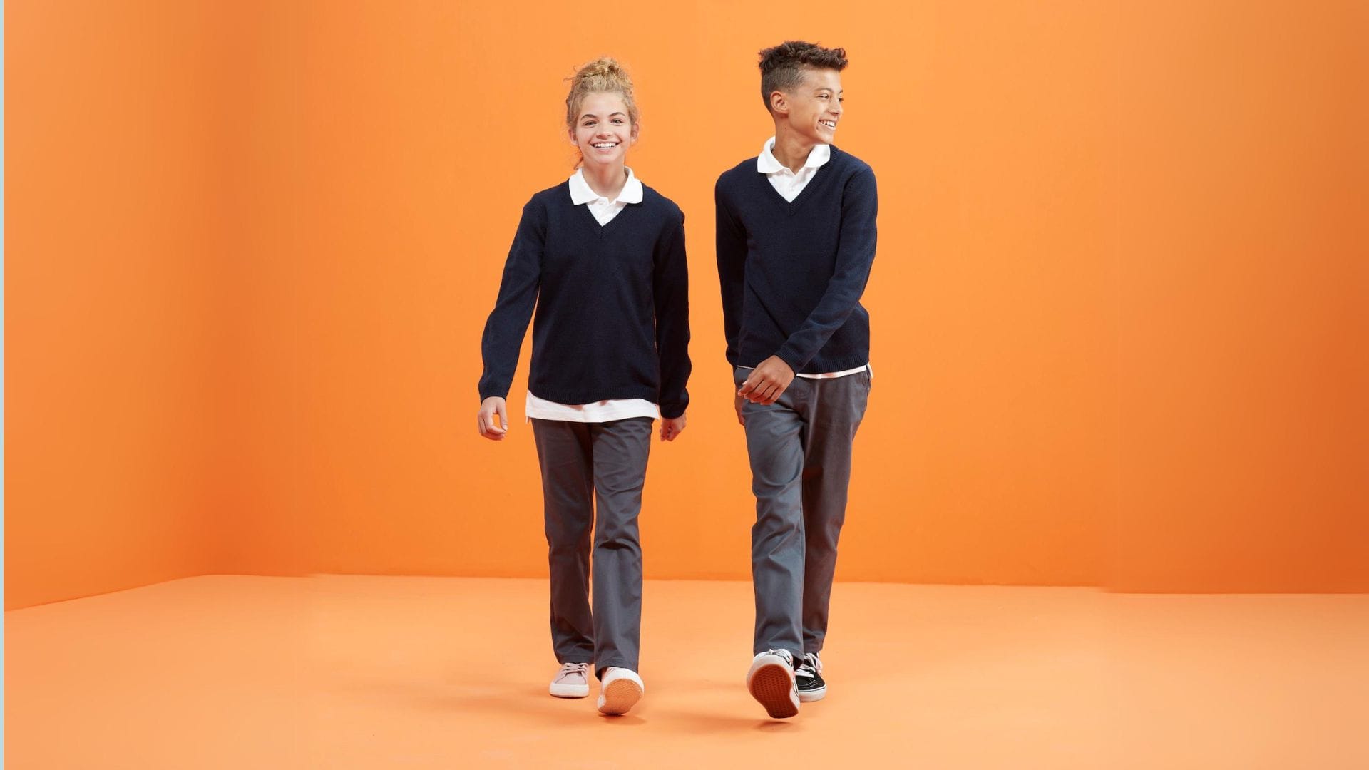 French Toast school uniform pants fit guide showing various styles