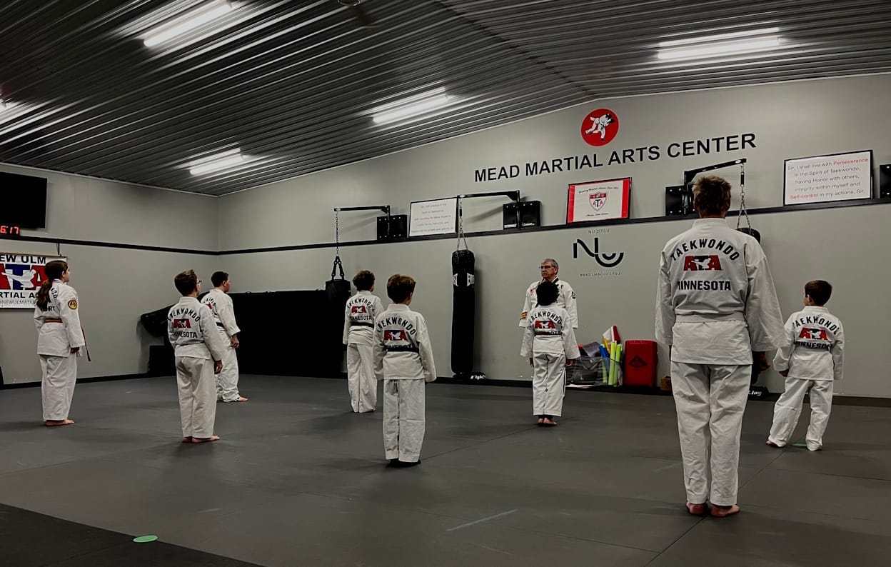 ATA Martial Arts Taekwondo Class in Session