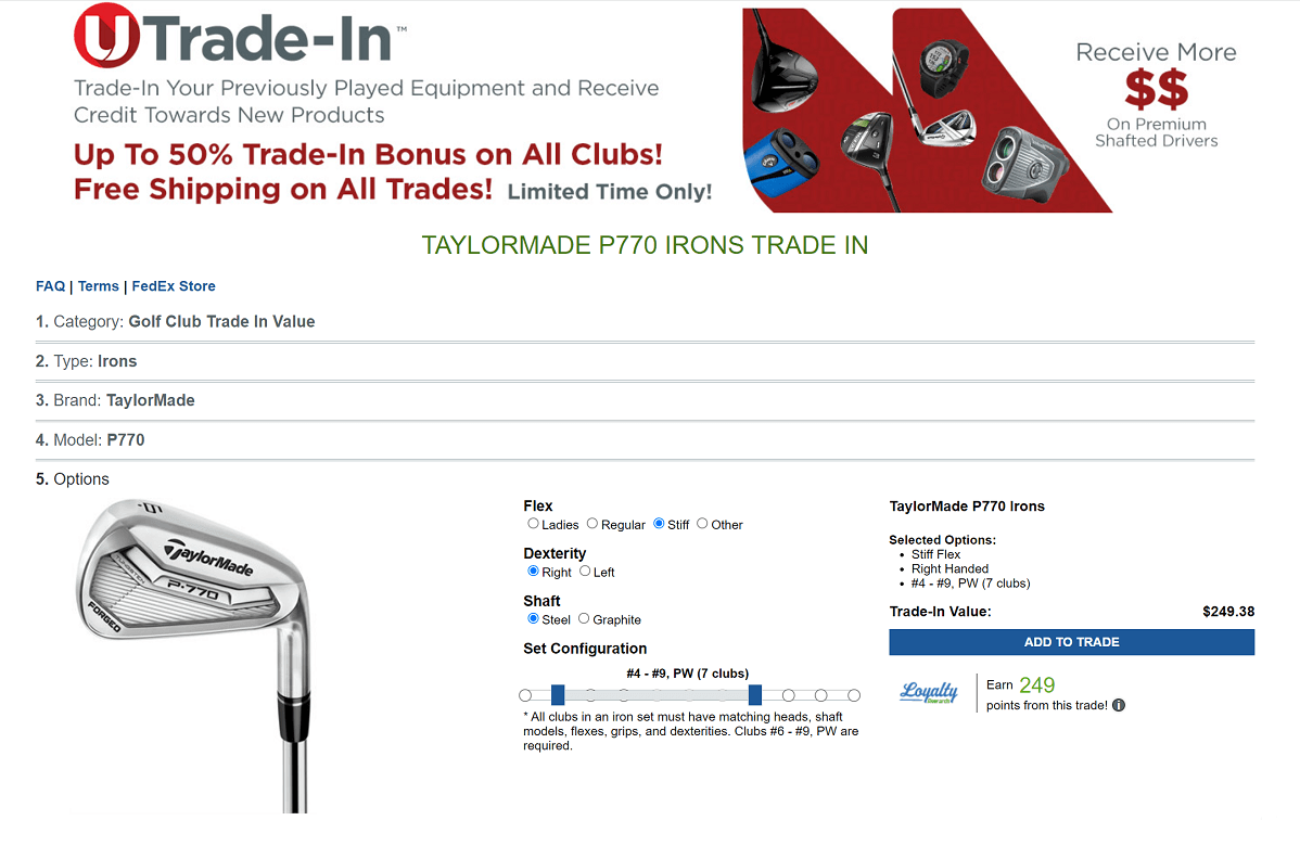 Guide to upgrading and trading in golf clubs for best value