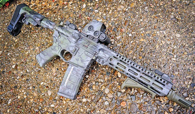 Cerakote ceramic coating finish on a firearm - professional application
