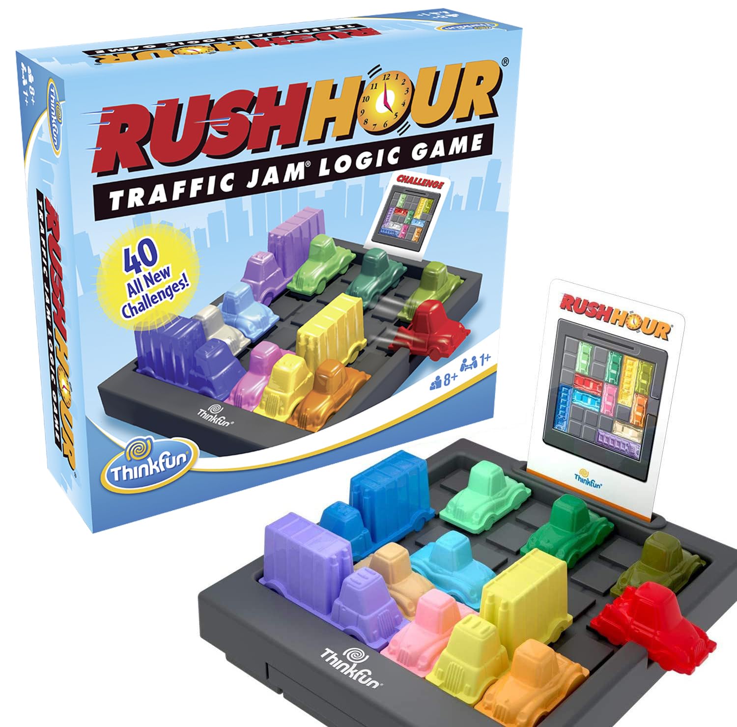 ThinkFun Rush Hour traffic jam logic puzzle game