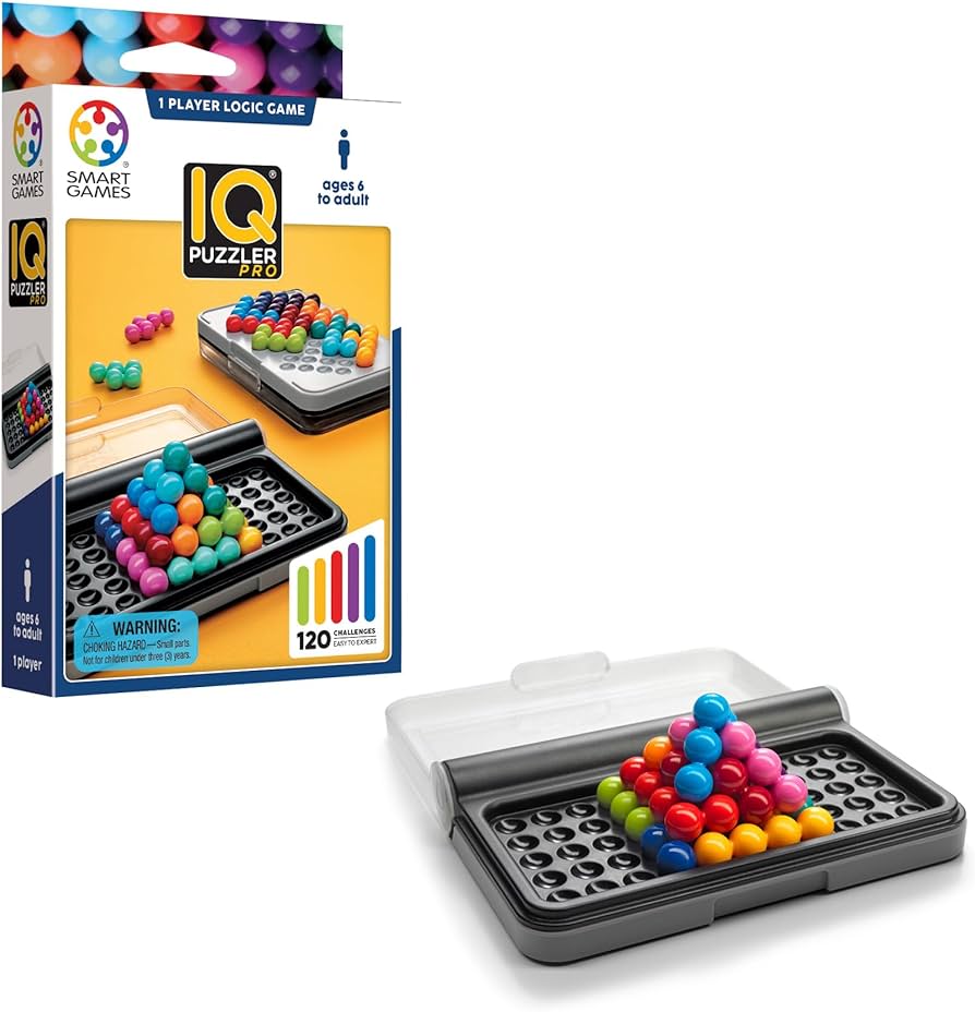 SmartGames IQ Puzzler Pro logic game with colorful pieces
