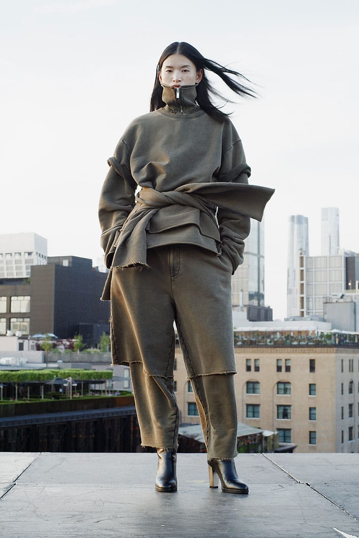 Helmut Lang Resort 2025 Collection look featuring minimalist styling