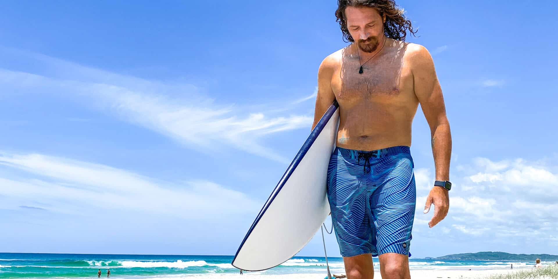 Outerknown Apex Trunks boardshorts by Kelly Slater review showcasing sustainable surf performance