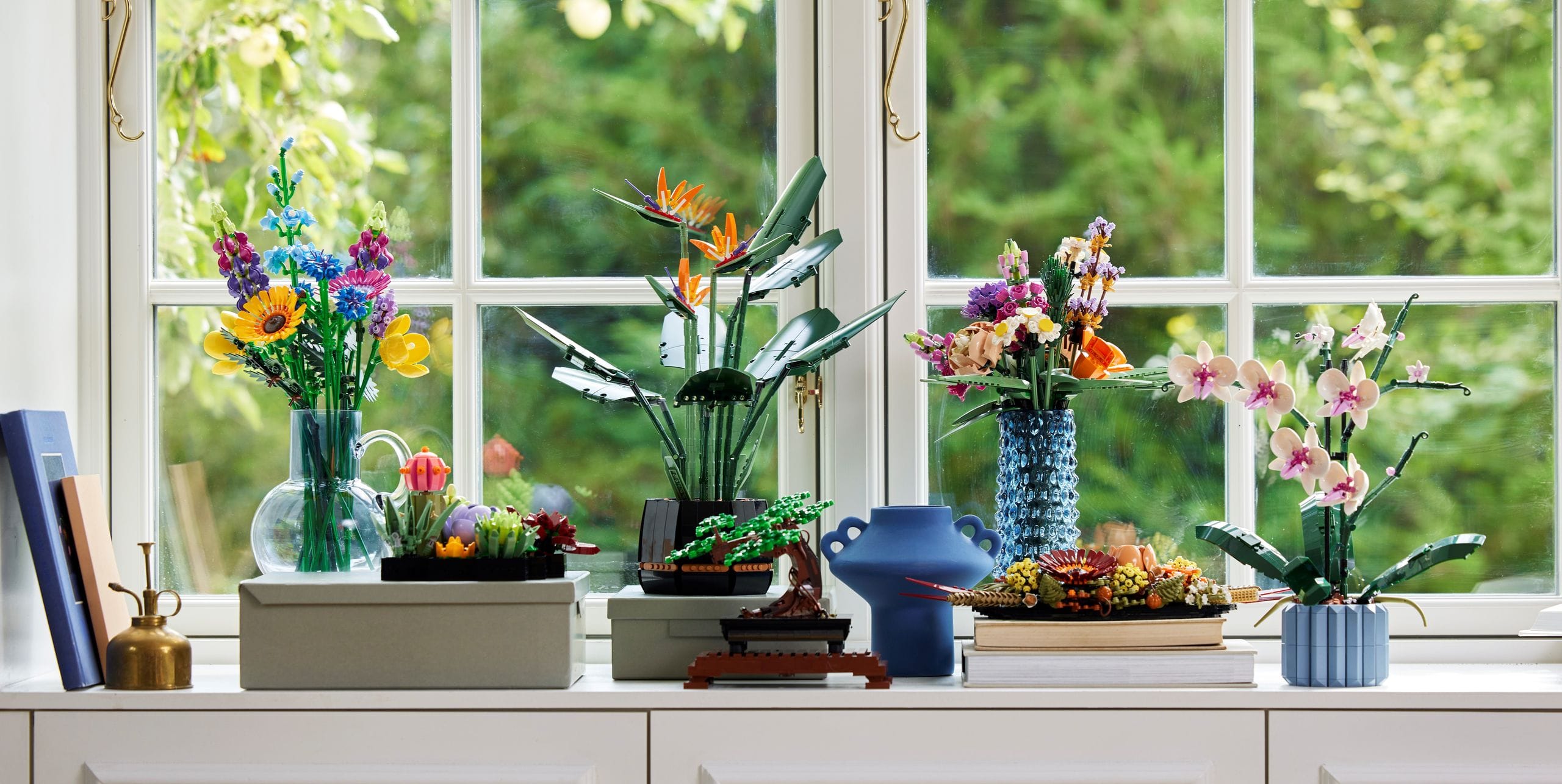 LEGO Botanical Collection displayed as elegant home decor