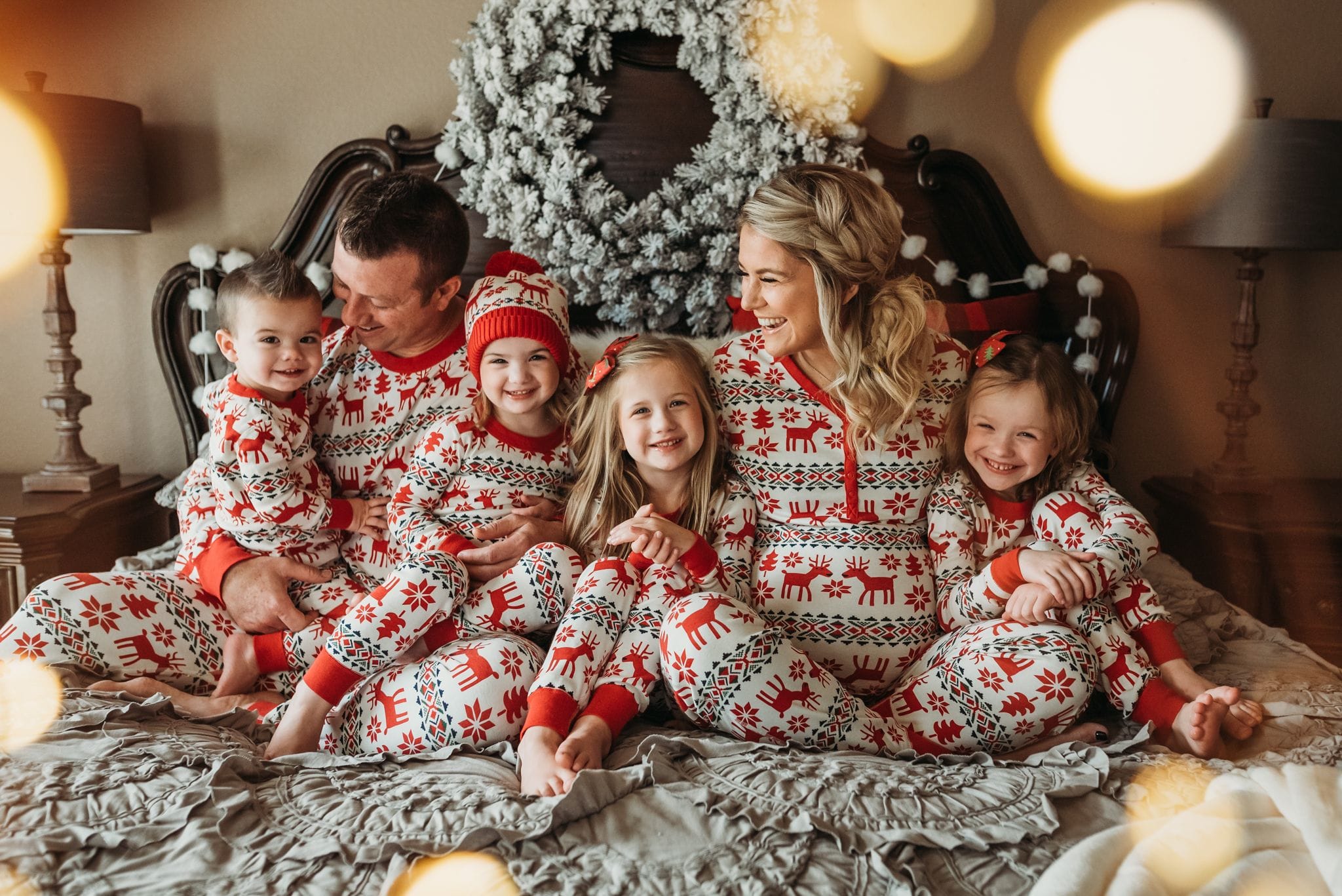 Hanna Andersson family matching pajamas with Scandinavian stripes