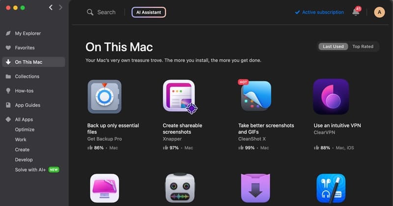 Setapp Mac subscription service review showing app library and features