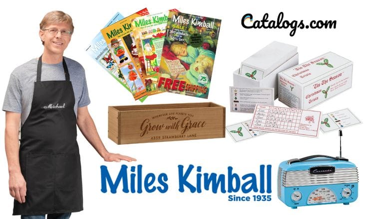 Request a free Miles Kimball mail order catalog for personalized gift shopping