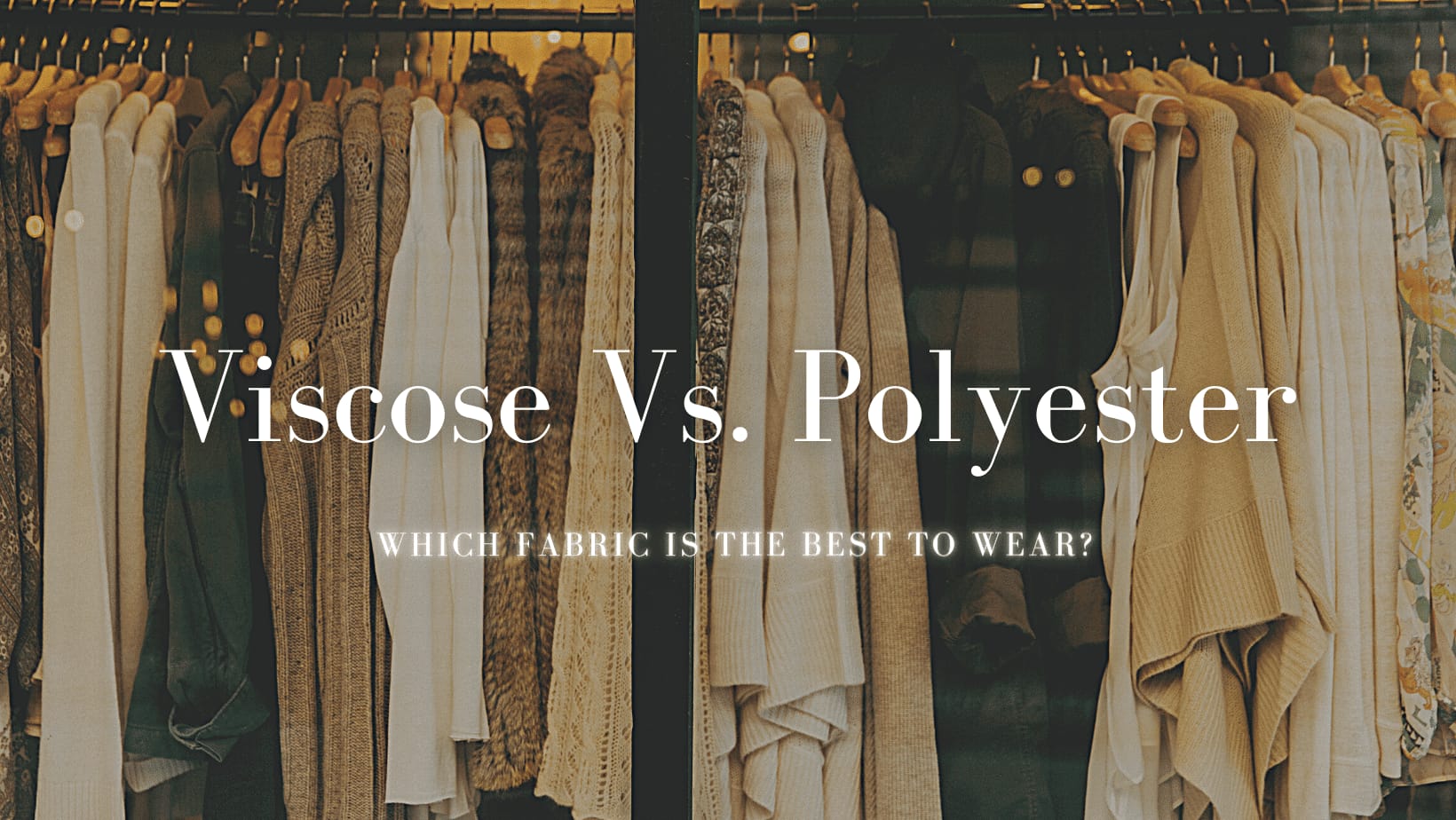 Viscose vs Polyester fabric comparison showing breathability and texture differences