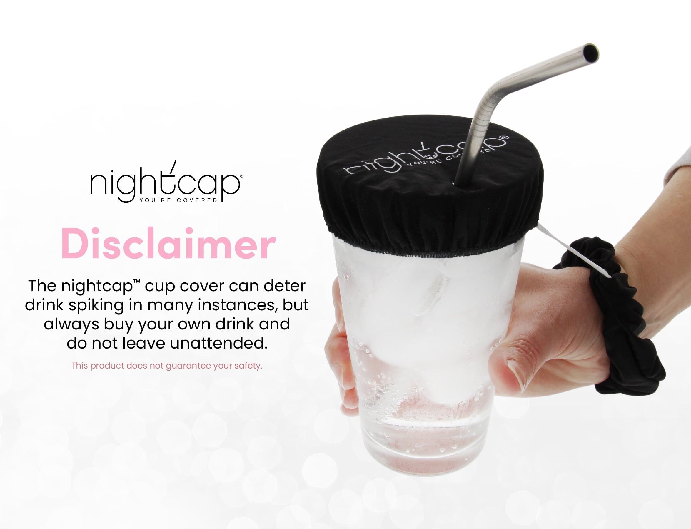 NightCap Drink Cover Scrunchie 2-Pack as seen on Shark Tank