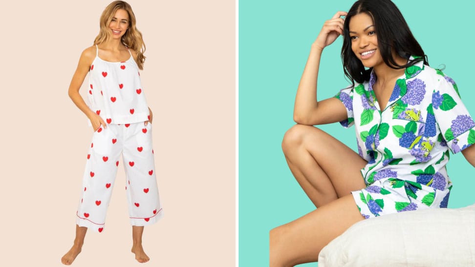 Printfresh bold artistic pajama prints showcasing organic cotton poplin fabric quality