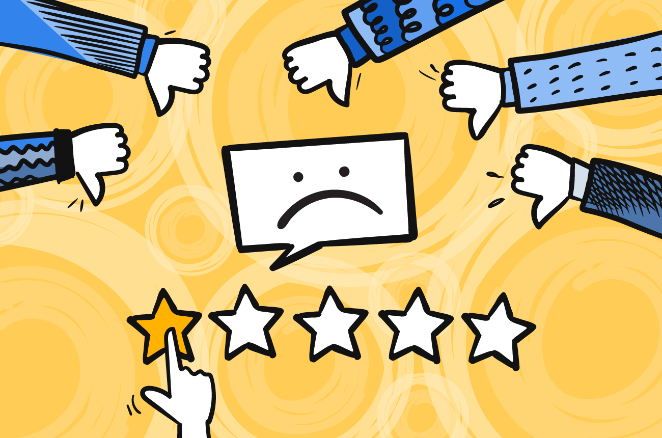 Frustrated customer dealing with bad customer service experience online shopping