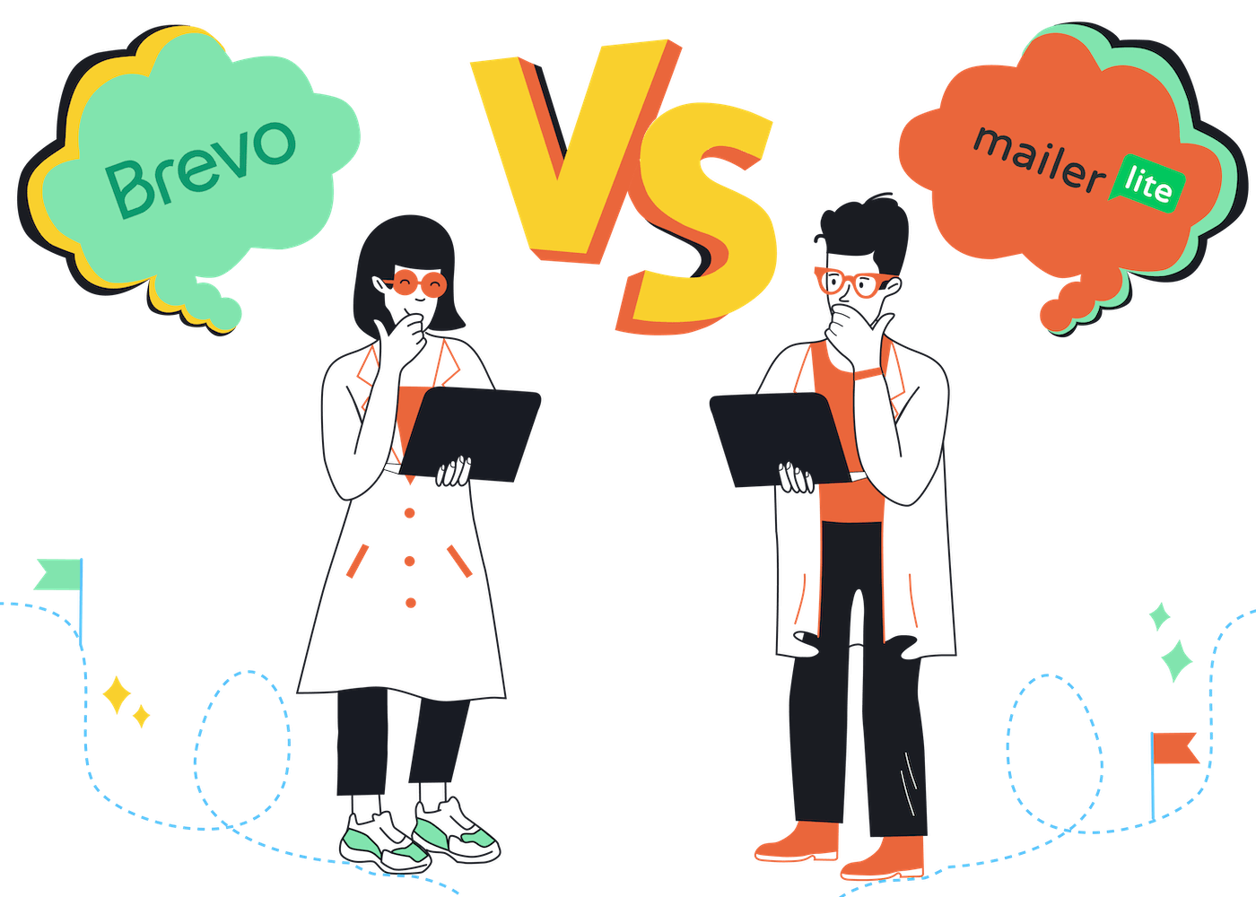 Email marketing platform comparison Brevo vs MailerLite feature breakdown