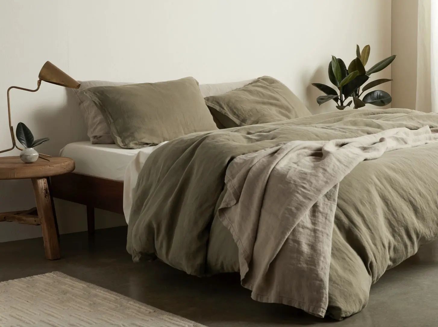 Parachute Home premium linen bedding in neutral minimalist tones