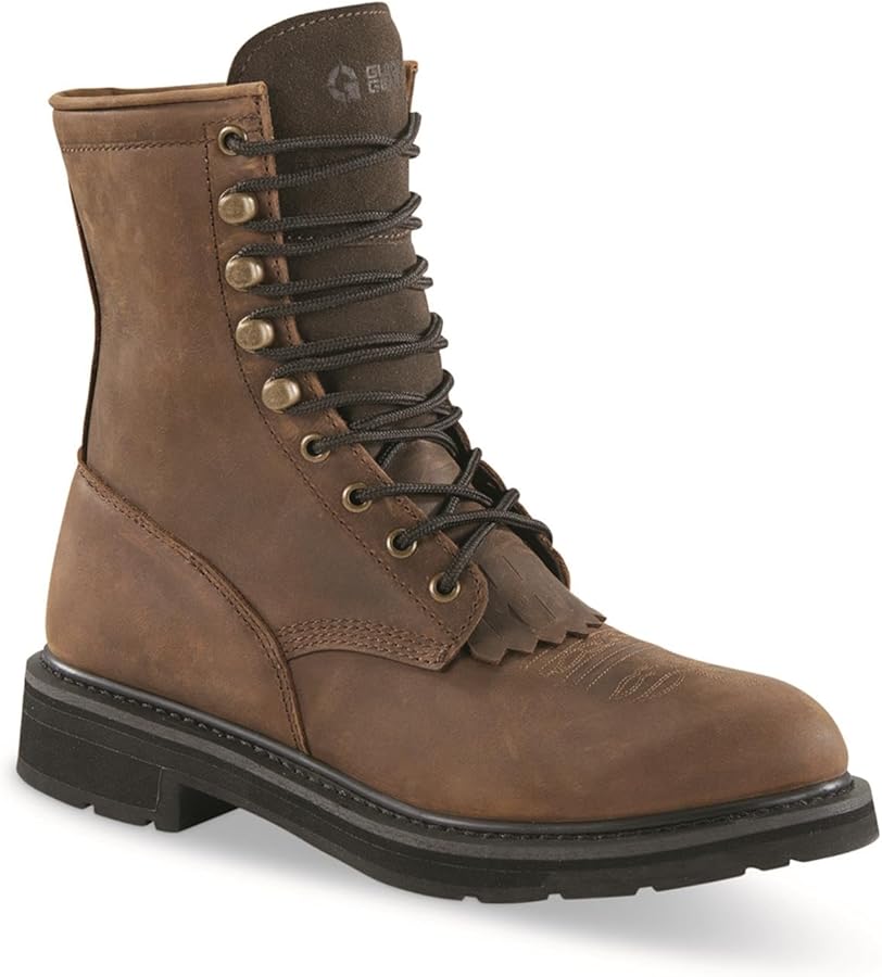 Guide Gear Men's Western Work Boots showing the budget-tier construction quality