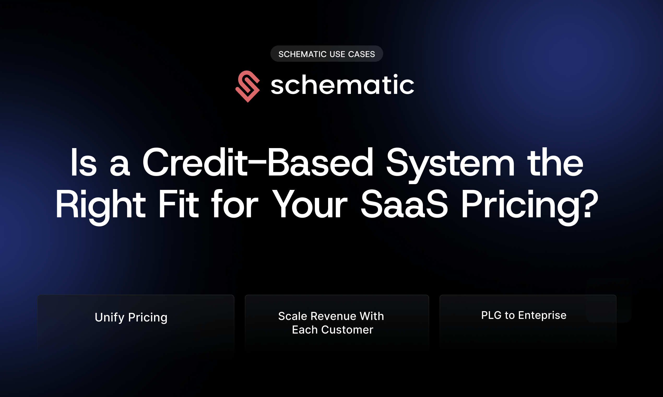 Credit-based pricing model illustration for SaaS tools