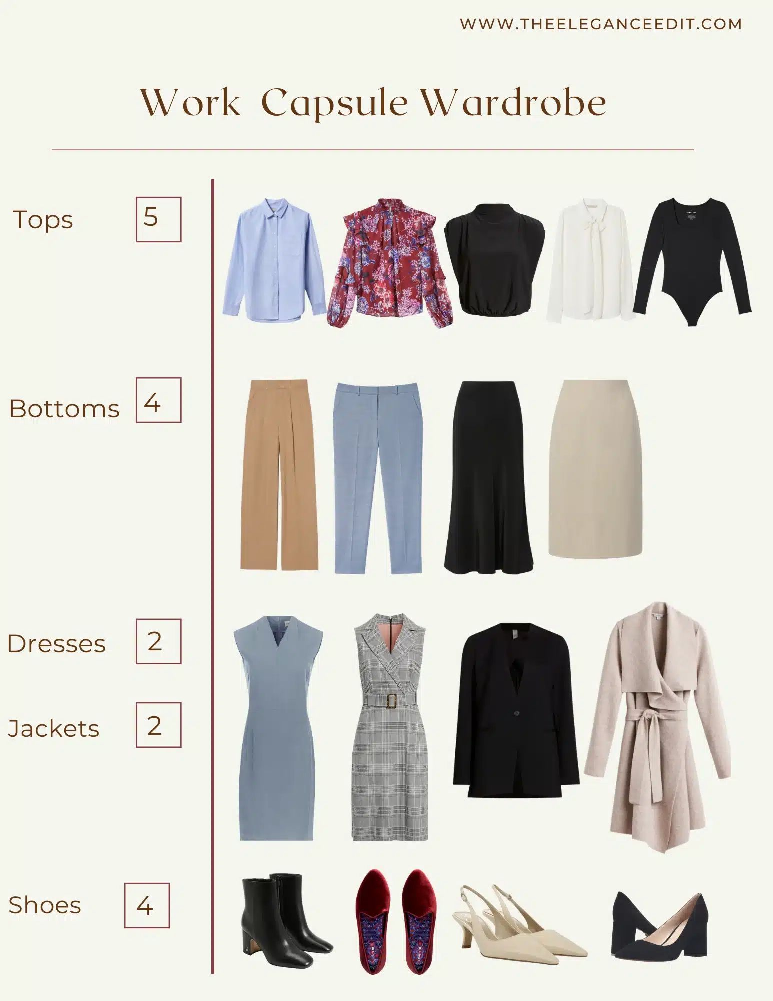 Professional executive capsule wardrobe essentials for women