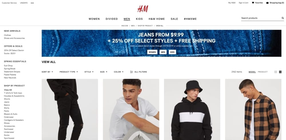Comparison of fast fashion brand quality and pricing for men's basics-couponsscout.com