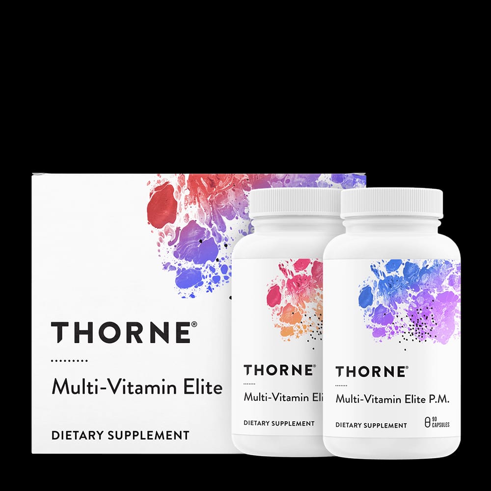 Thorne Research Multi-Vitamin Elite NSF Certified for Sport supplement bottle